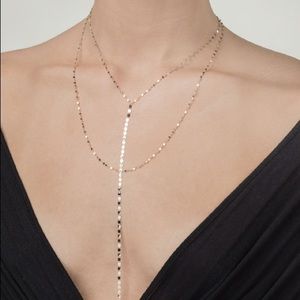 LANA Nude Blake Chain Drop Necklace